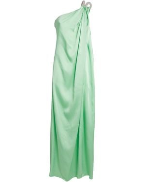 Stella McCartney Satin Embellished Chain Gown - Green