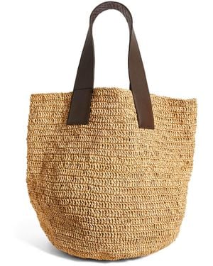 Sensi Studio Medium Toquilla Straw Shoulder Bag - Natural