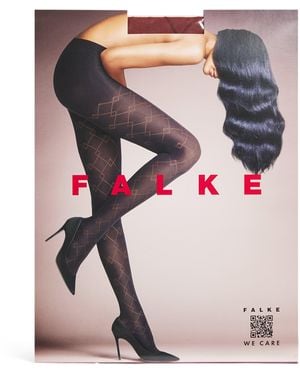 FALKE Check Mate Tights - Pink