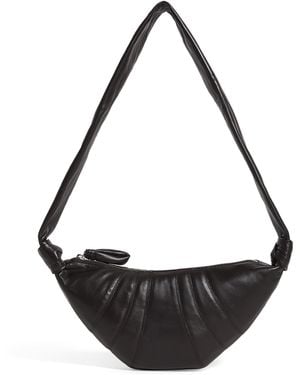Lemaire Small Nappa Leather Croissant Cross-Body Bag - Black