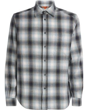Barena Cotton Check Shirt - Grey