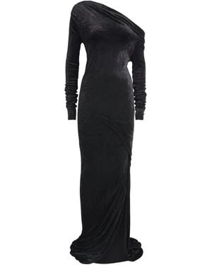 Rick Owens Velvet Shailee Gown - Black