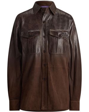 Ralph Lauren Suede Landry Shirt - Brown