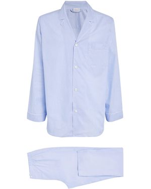 Zimmerli of Switzerland Cotton Pyjama Set - Blue