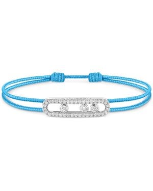 Messika Cares And Diamond Pavé Bracelet - Blue