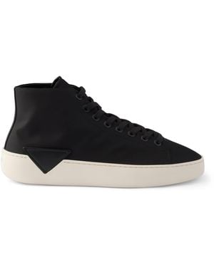Prada Re-Nylon High Top Trainers - Black