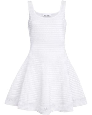 Alaïa Sleeveless Mini Dress - White