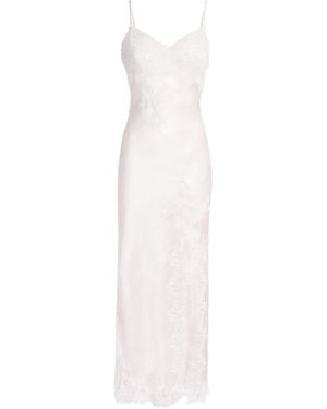Rosamosario Silk Fatima The Bride Slip Dress - White