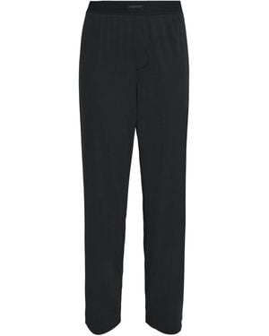 Skims Stretch-Cotton Ribbed Pants - Black