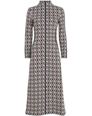 ME+EM Jacquard Graphic Midi Dress - Grey