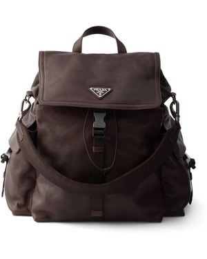 Prada Leather Explore Backpack - Black