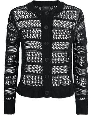 ME+EM Open-Stitch Cardigan - Black