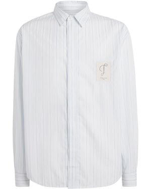Jacquemus Cotton Stripe Simon Ml Shirt - White