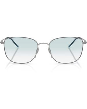 Giorgio Armani Metal Pillow Sunglasses - Metallic