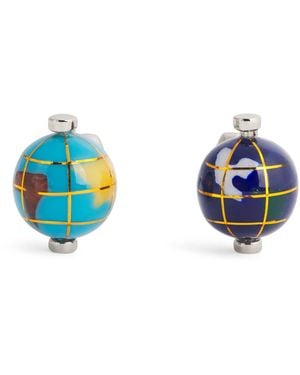 Paul Smith Spinning Globe Cufflinks - Blue