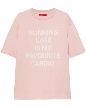MAX&Co. Cotton Slogan T-Shirt - Pink