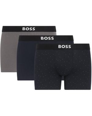 BOSS Organic Cotton Stretch Boxer Briefs - Black