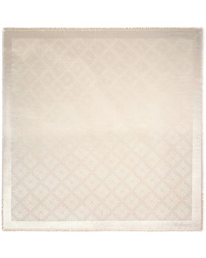 Mulberry Silk-Cotton Square Scarf - Natural