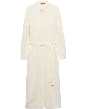 MAX&Co. Paisley Jacquard Maxi Dress - White