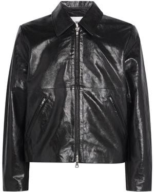 Won Hundred Leather Dutton Jacket - Black