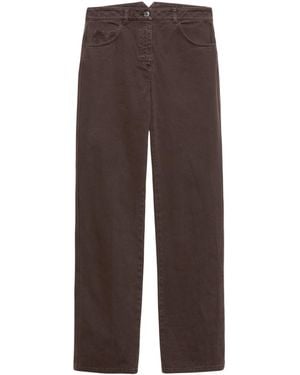MAX&Co. Cotton Drill Trousers - Brown
