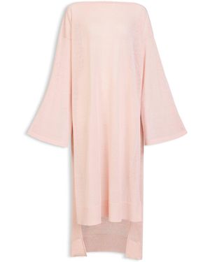 Alaïa Linen-Silk Kaftan Dress - Pink