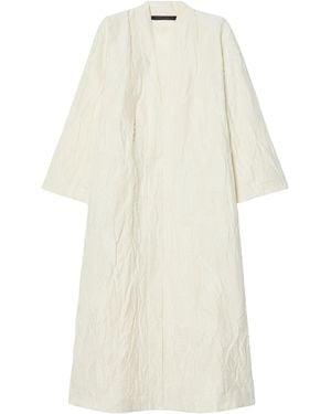 Marina Rinaldi Wool Longline Jacket - White
