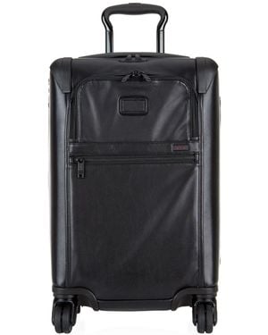 Tumi Alpha 2 International Expandable 4-wheel Leather Carry-on Case (56cm) - Black