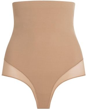 Skims Power Mesh High-Rise Briefs - Natural