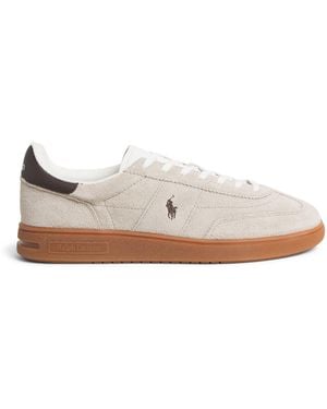 Polo Ralph Lauren Suede Bedford Trainers - White