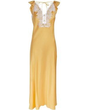 Claudie Pierlot Satin Maxi Dress - Metallic