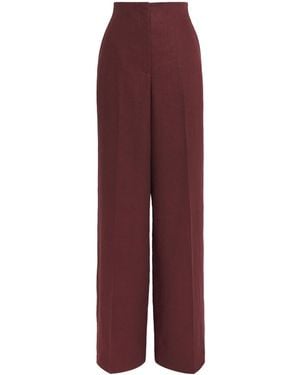 Lafayette 148 New York Linen Thames Wide-Leg Pants - Purple