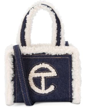 UGG X Telfar Small Denim Shopper Bag - Blue