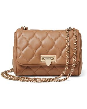 Aspinal of London Small Leather Lottie Cross-Body Bag - Brown