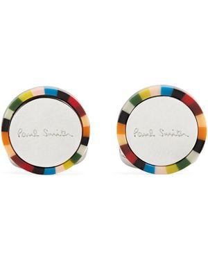 Paul Smith Signature Stripe Edge Cufflinks - Multicolour