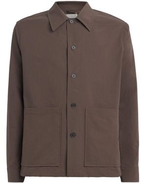 NN07 Seersucker Blaze Overshirt - Brown
