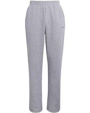 Pulco Studios Cotton-Blend Wide-Leg Sweatpants - Grey
