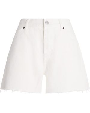 Still Here Denim Shorts - White