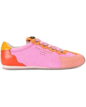 Kurt Geiger Suede Islington Trainers - Pink