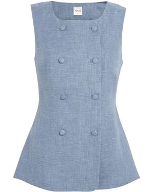 Posse Linen Thea Waistcoat - Blue