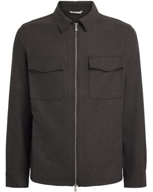 Marco Pescarolo Cashmere 2-Way Zip Jacket - Black