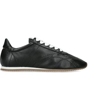 TOTEME Nappa Leather Flex Sneakers - Black