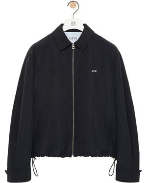 Loewe Canvas Zip-Up Jacket - Black