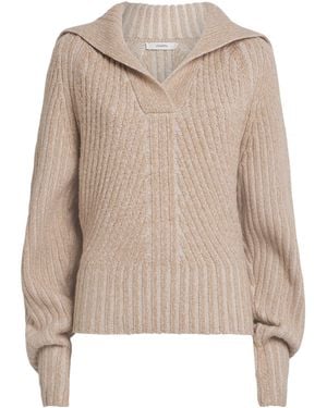 JOSEPH Wool-Blend Robby Jumper - Natural