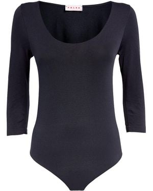 FALKE Cotton-Blend String Bodysuit - Blue