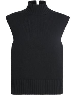 Harrods Cashmere Sleeveless Sweater - Black