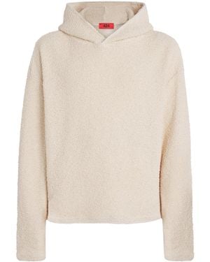 424 Cotton-Blend Bouclé Hoodie - White