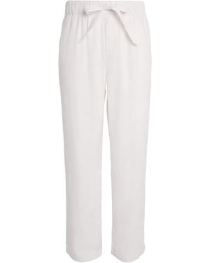 Frescobol Carioca Cotton-Linen Luan Chinos - White