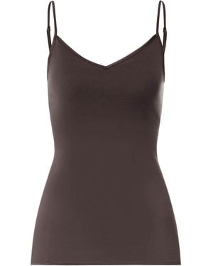 Hanro Cotton Seamless Camisole - Brown