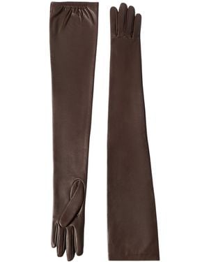 Brunello Cucinelli Leather Gloves - Brown